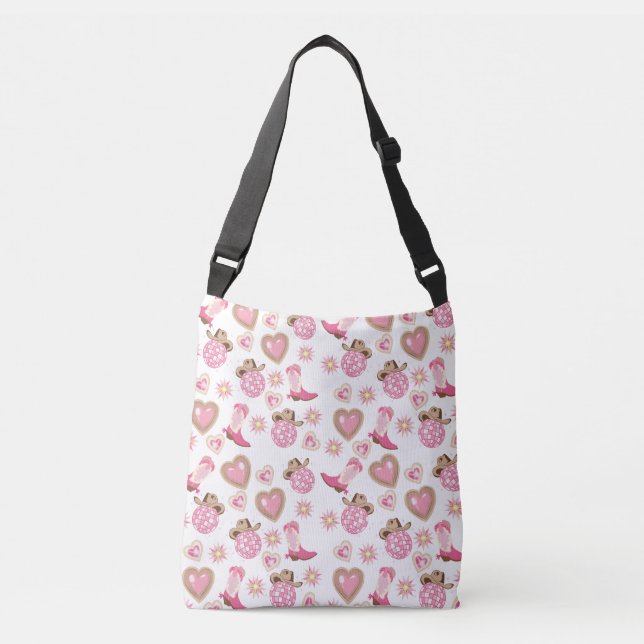 Disco Cowgirl Valentine Tote Bag (Devant)