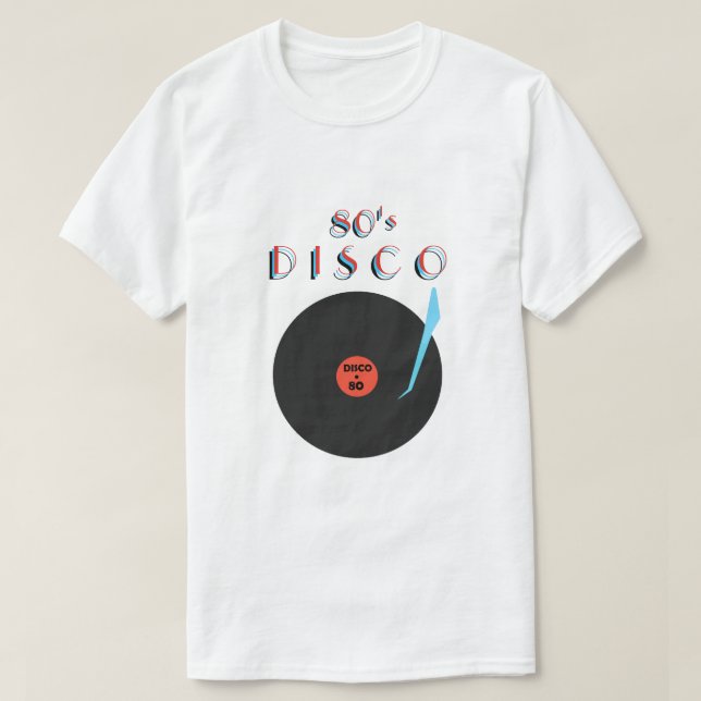 Disco Retro Party T-Shirt Dance Musique (Design devant)
