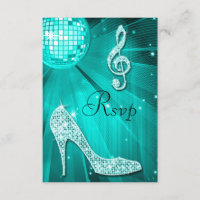 Disco turquoise Disco Ball Sparkles talons RSVP