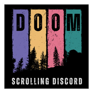 Discorde de Doom | Poster Retro Grunge Wall