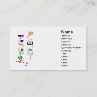 Discours au carte de visite de travail