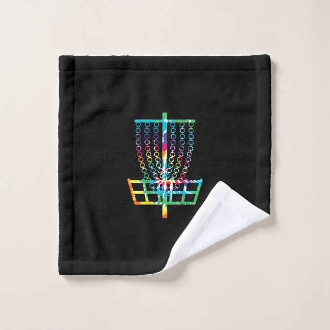 Disk Golf Basket - Hippie Rainbow Gippie (Gant de toilette)