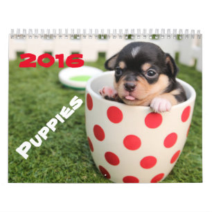 Disparaissent le ~ mignon vont calendrier du chiot