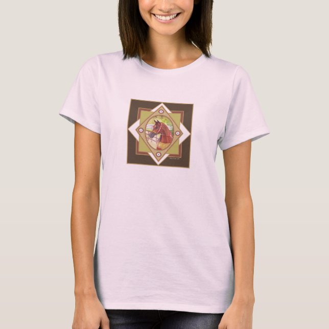Disparaissent le T-shirt Arabe indigène de cheval (Devant)