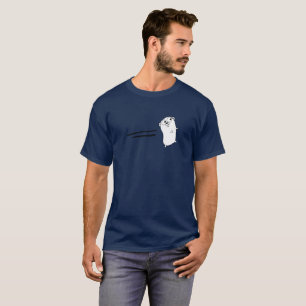 Disparaissent le T-shirt de mascotte de logo de