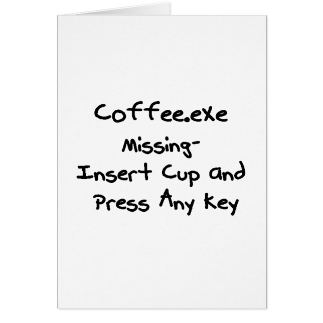 Disparus de Coffee.exe - humour nerd d'humeur de (Devant)