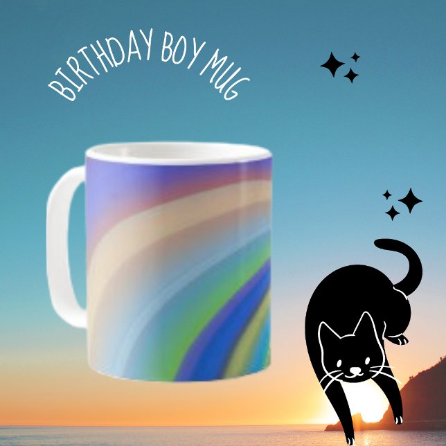 Disposition esthétique colorée Motif de café Mug (Créateur téléchargé)