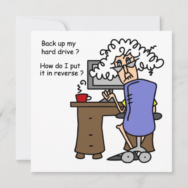 Disque Dur Sauvegarde Humoristique (Devant)