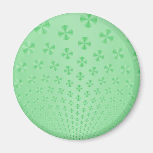 Disques sur aimant vert menthe (Devant)