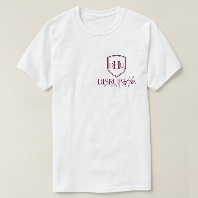 DisruptHER University T-Shirt (Design devant)