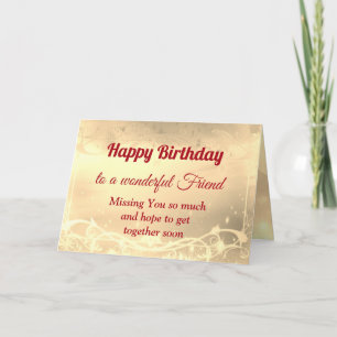 Distance Bonne Carte d'Ami Anniversaire
