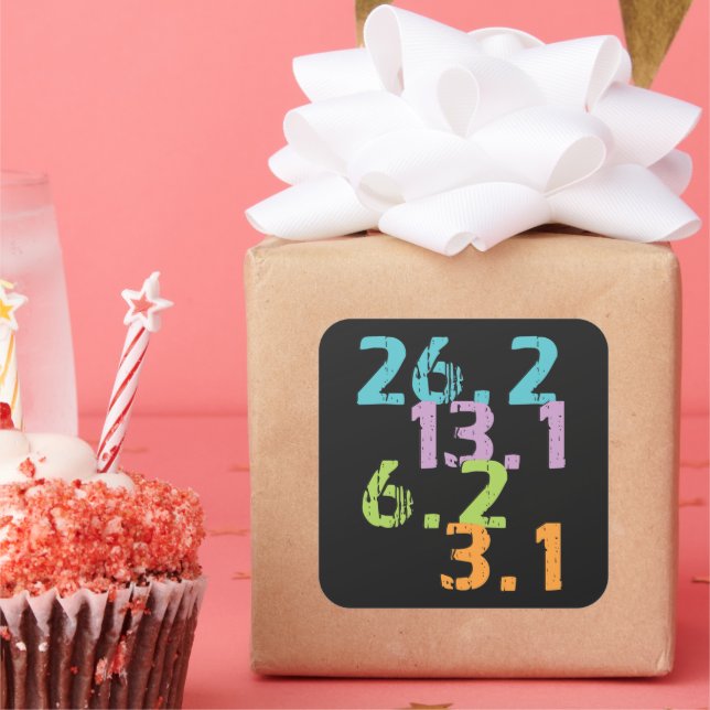 distance de coureur Stickers (Fête)