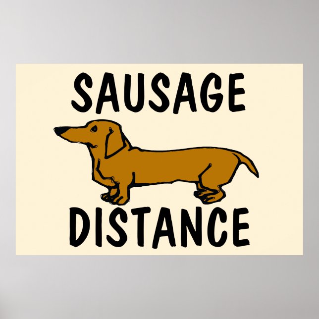 Distance de la saucisse, Poster (Devant)