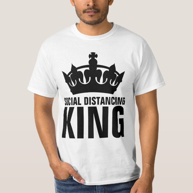 DISTANCEMENT SOCIAL KING dad T-SHIRTS (Devant)