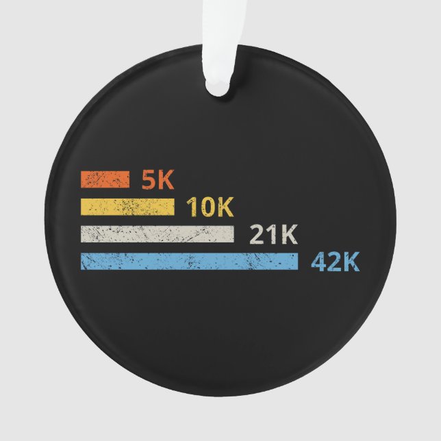 Distances de course II - 5K 10K 21K 42K Marathoner (devant)