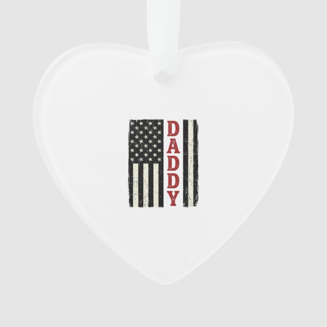Distressed Daddy American Flag Shirt Design_1 (devant)