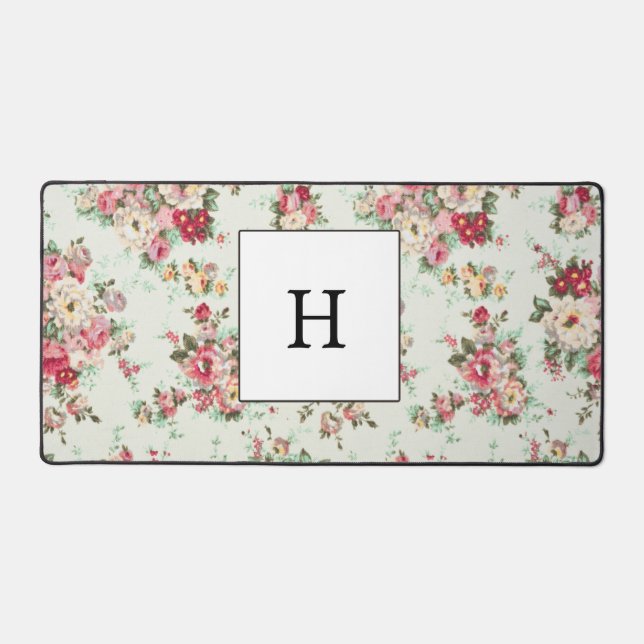 Distributeur d'eau élégant Fleurs Monogrammées (Recto)