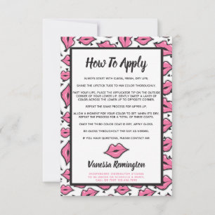 Distributeur Lipstick Comment appliquer l'applicat