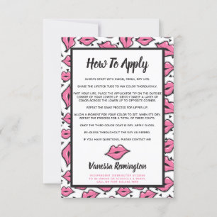 Distributeur Lipstick Comment appliquer l'applicat