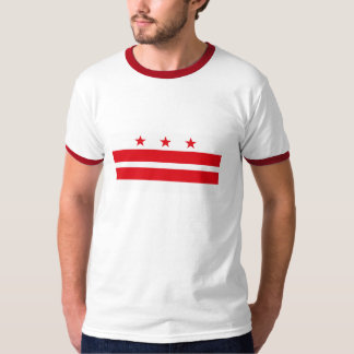 District de Columbia le T-shirt de drapeau