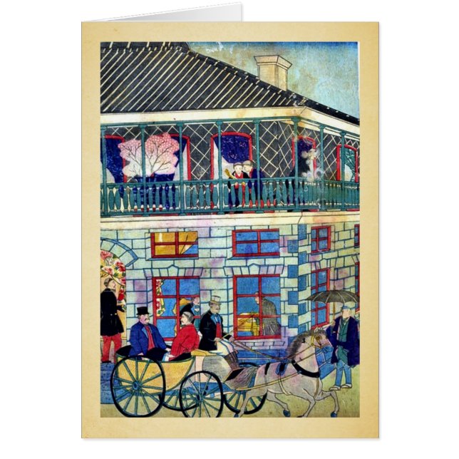 District des affaires à Yokohama par Utagawa, (Devant)