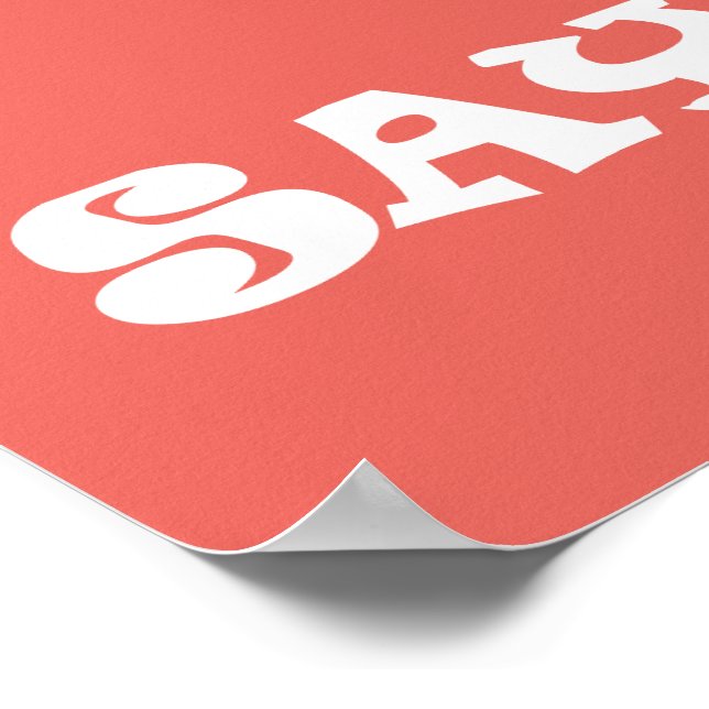 Dit Qui Funky Poster A3 (Coin)