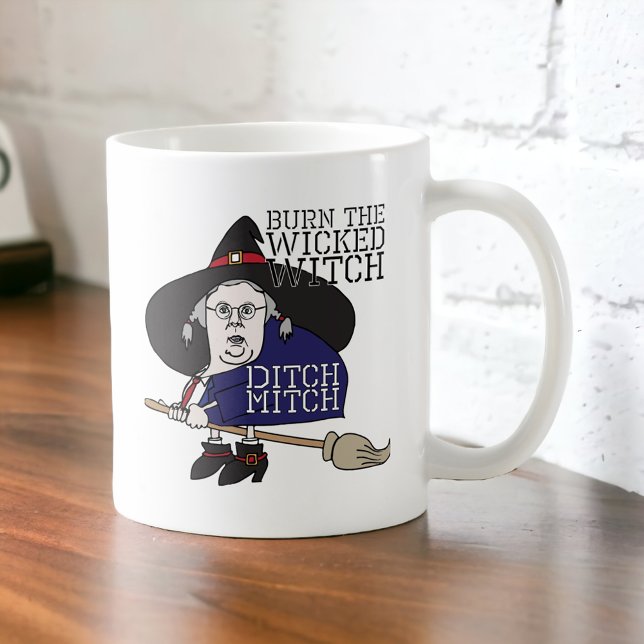 Ditch The Wicked Witch Mitch Mcconnell Coffee Mug (Créateur téléchargé)