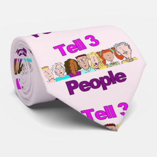 Dites à 3 personnes Cravate - Rire, Sourire, Je Vo