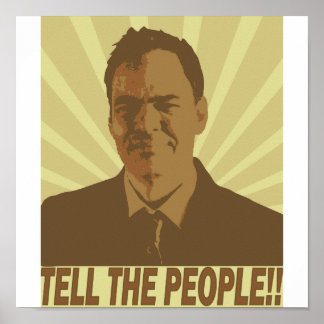 "Dites au peuple ! !" Affiche