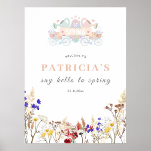 Dites Bonjour Au Printemps Affiche de bienvenue An