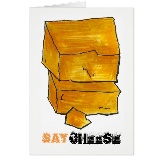 Dites Cheese Cheddar Wedge Photographe alimentaire (Devant)