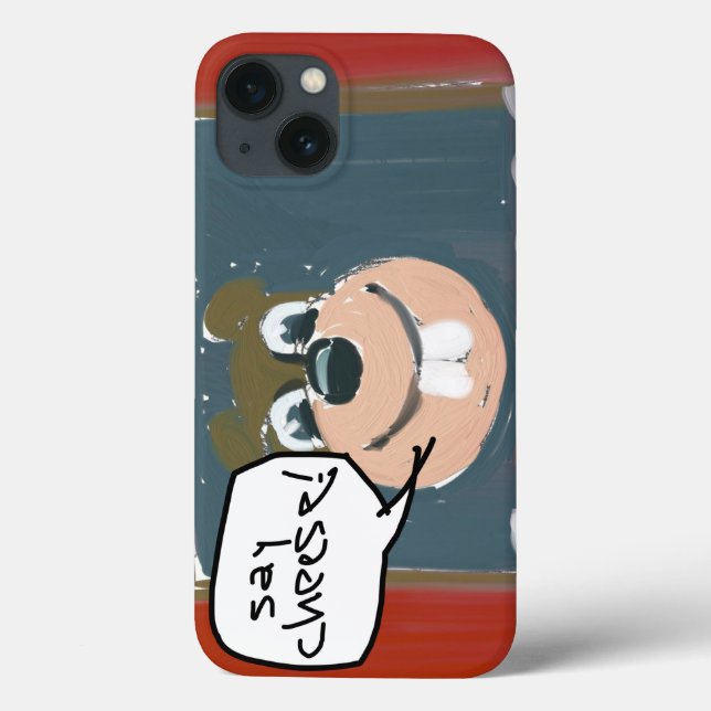 Dites Fromage avec Coque iphone d'écureuil drôle (Verso)