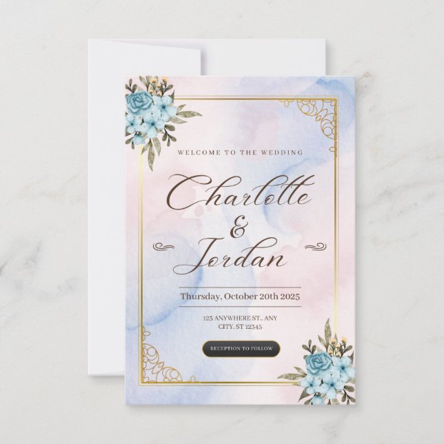 Dites "Je fais" à la carte Mariage parfaite (Devant)