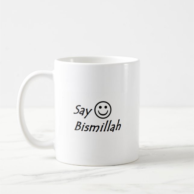 Dites la tasse de Bismillah (Gauche)