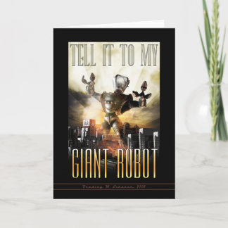 Dites-Le À Ma Carte De Voeux Robot Géant