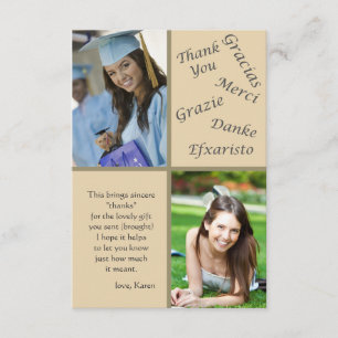 Dites les notes de Merci de photo de mercis