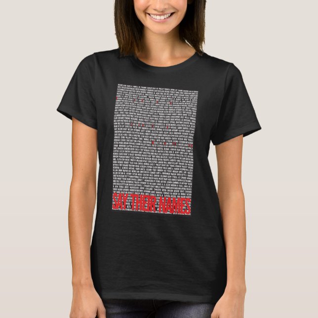 Dites leur nom en t-shirt (Devant)