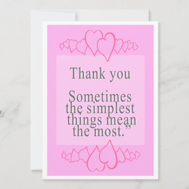 Dites merci avec des mots doux (Devant)