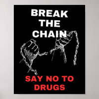 Dites NON à la drogue Poster sur la prévention de