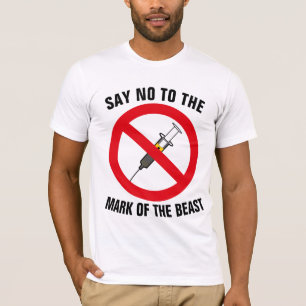 DITES NON À LA MARQUE DES T-SHIRTS VACCINS DE LA