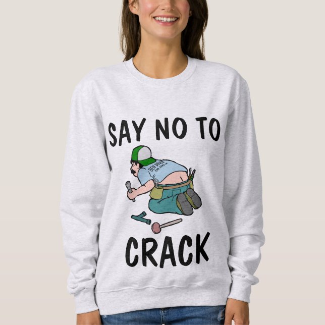 DITES NON AU CRACK, FEU de plombier, T-Shirts rigo (Devant)