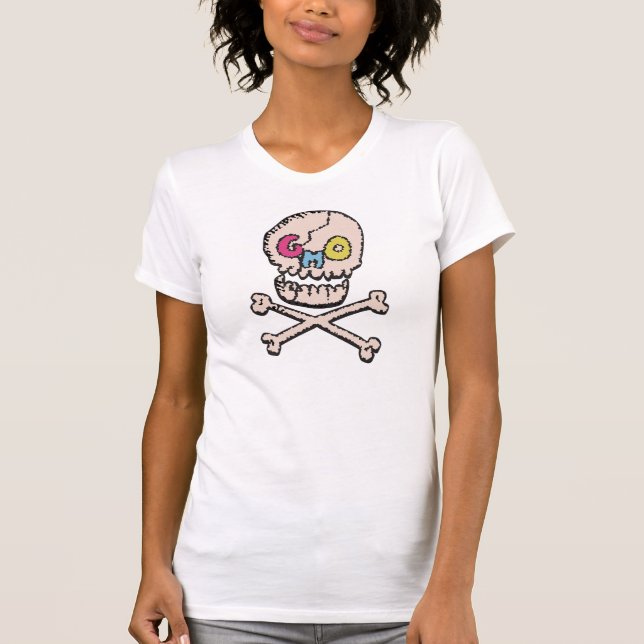 Dites non aux OGM Aliments / T-shirt OGM Étiquette (Devant)