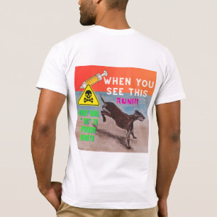 dites non ! cheval bottant T-shirt