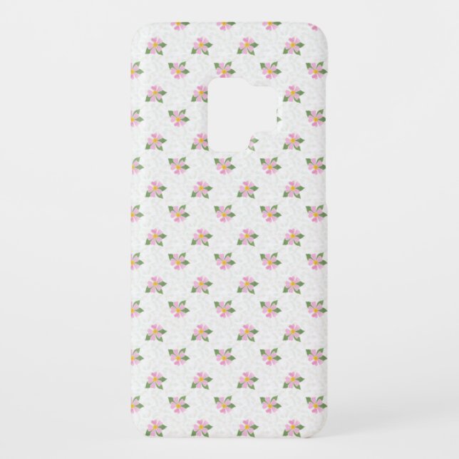 Ditsy Chien Rose Polka Style Droid Coque RAZR (Dos)