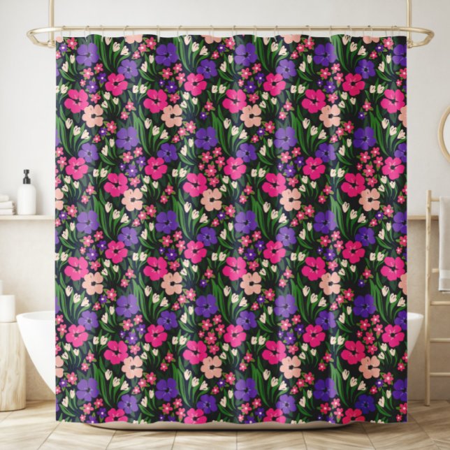Ditsy rideau de douche à Fleurs sauvages floraux (Créateur téléchargé)