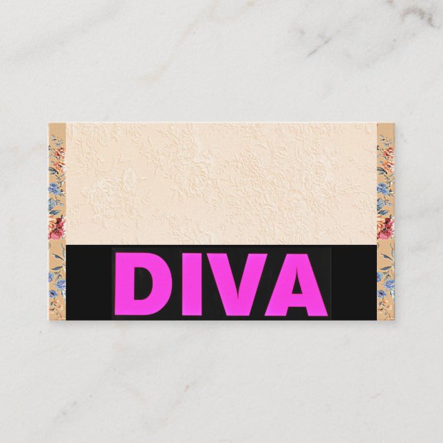 Diva Carte de visite (Devant)