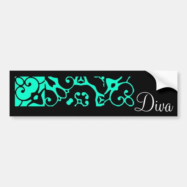 Diva Designer Name II Bumper Sticker (Devant)