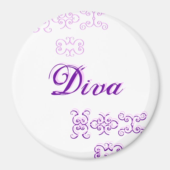 Diva Designer Nom III Magnet (Devant)