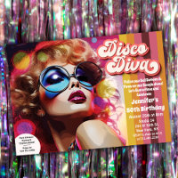 Diva Disco Invitation Années 70