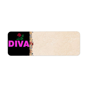 Diva Étiquette de adresse